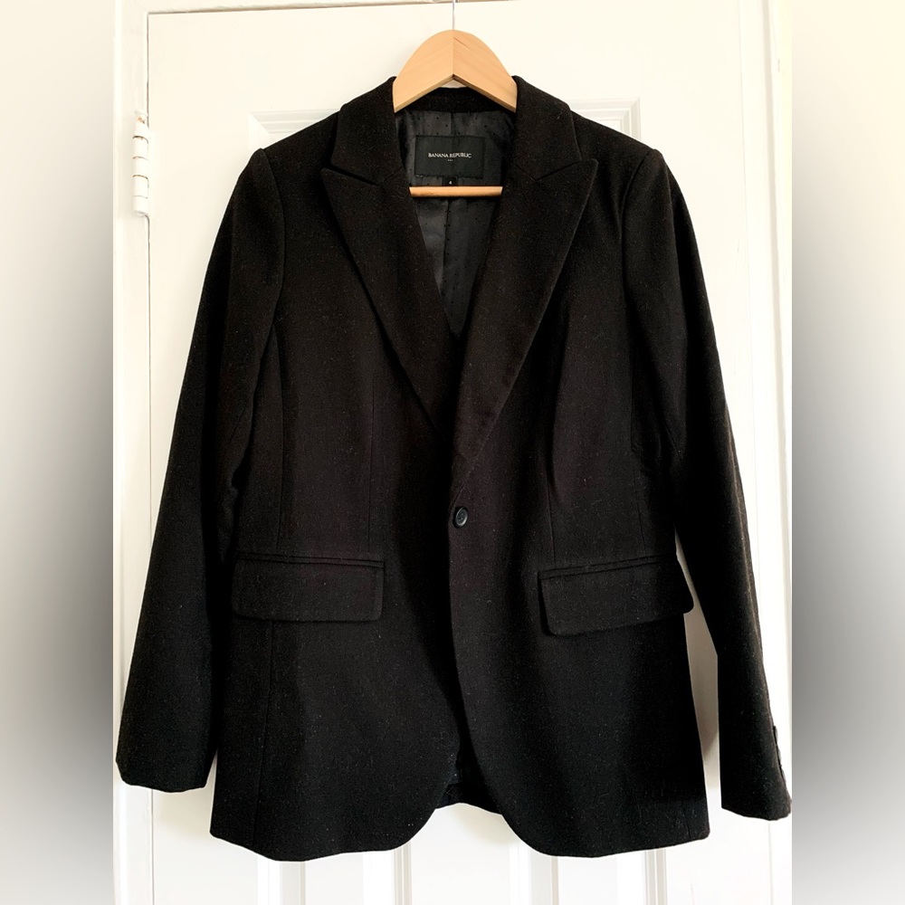 Banana Republic Wool Blazer, Fully-Lined